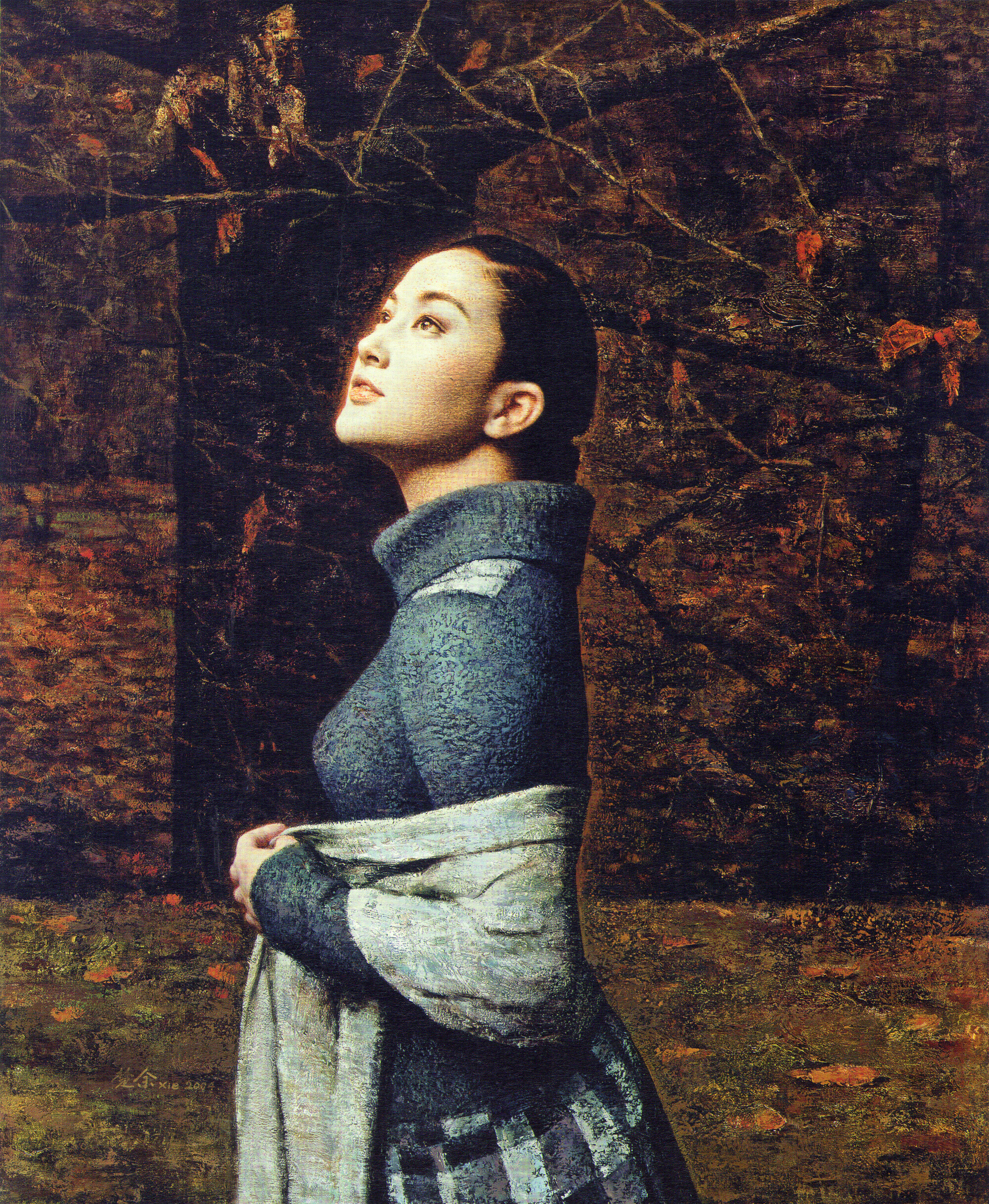 中国 清末 美人画 清朝美女肖像：品读中国最早的油画作品