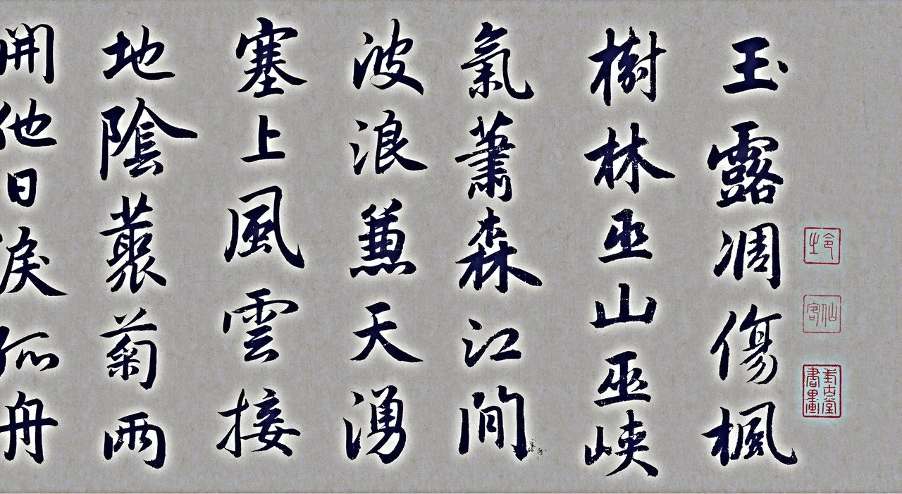 行书杜甫秋兴八首卷