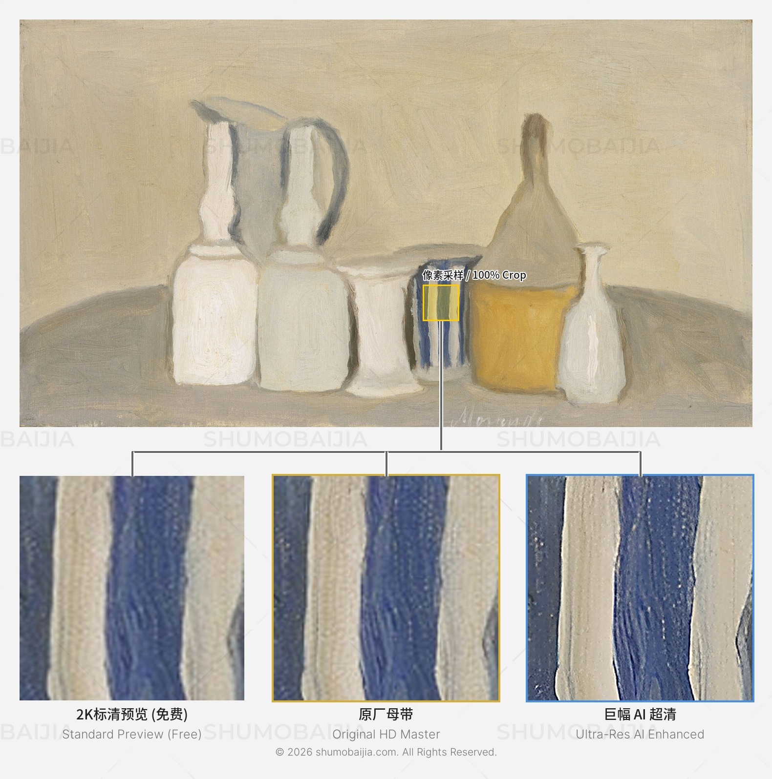 莫兰迪·静物(瓶罐与条纹杯)