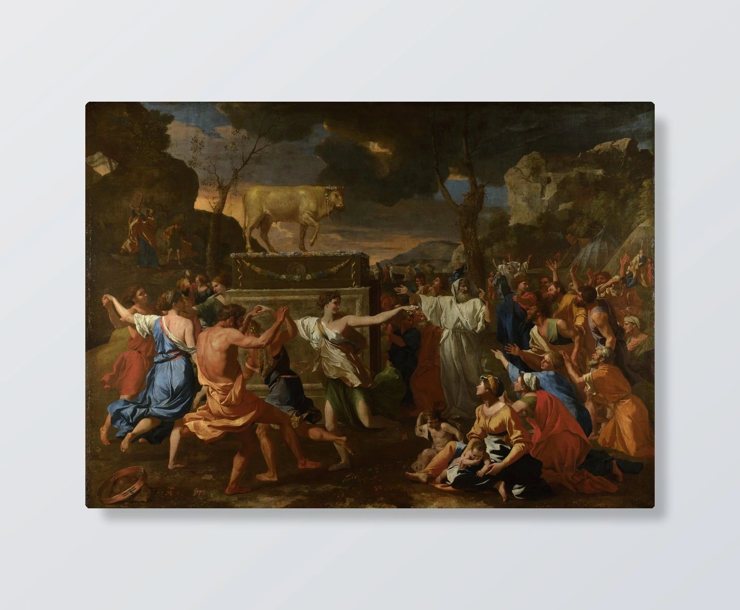 Poussin Worship of the Golden Calf(Poussin Worship of the Golden Calf)
