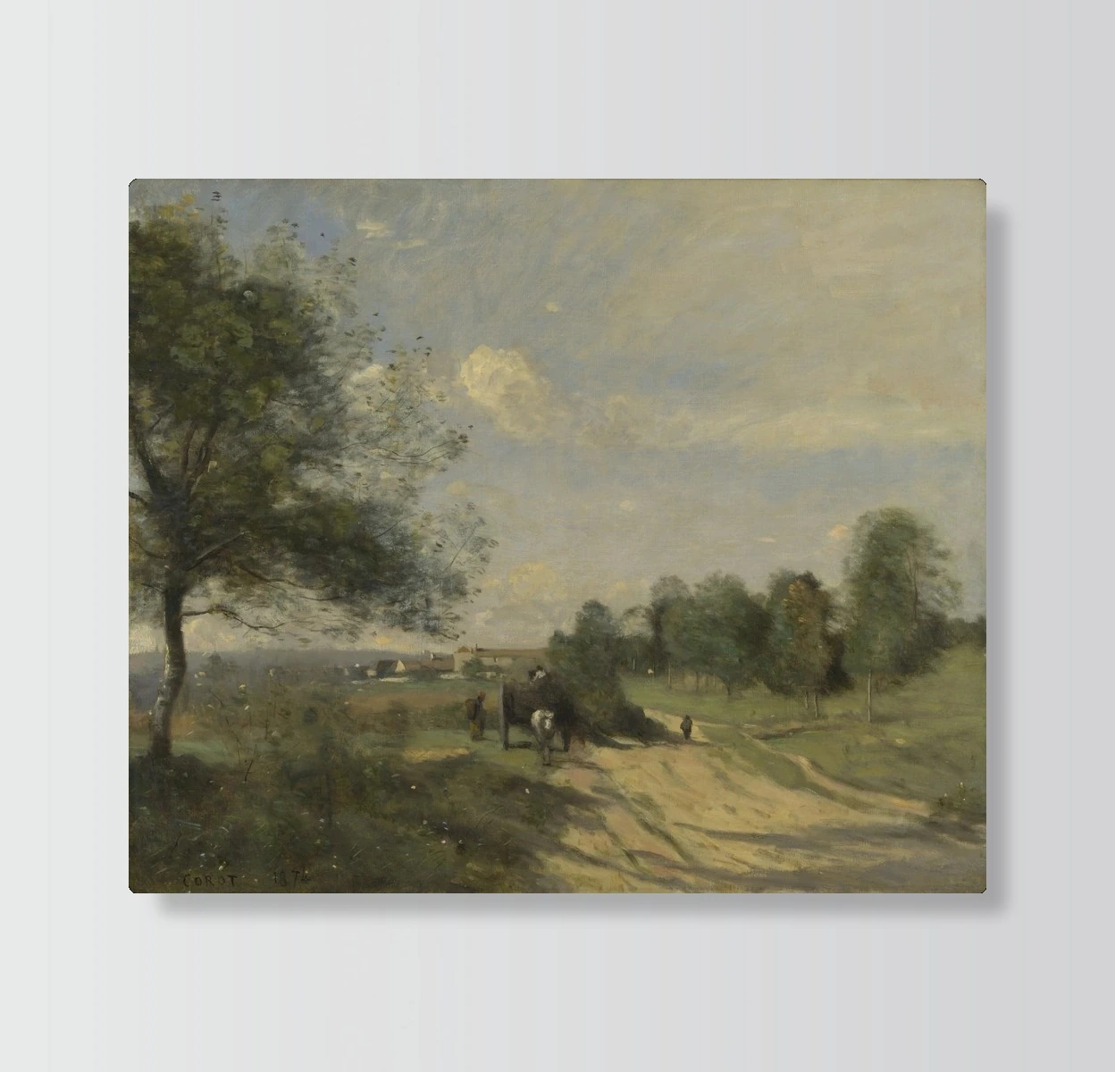 Country Path with Horse-drawn Cart(Country Path with Horse-drawn Cart)