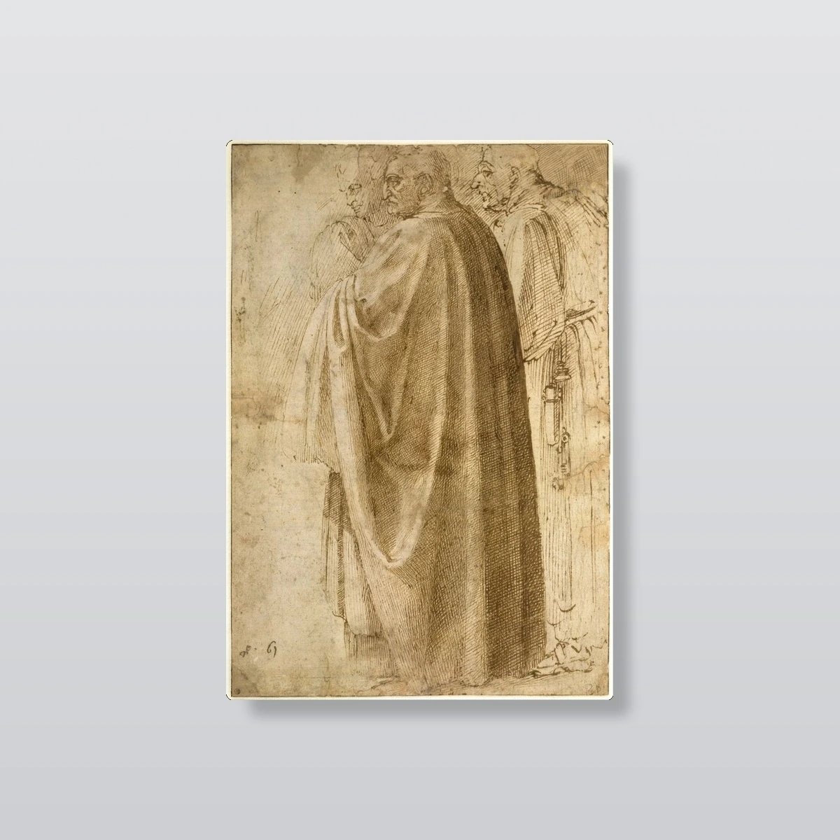 Three Standing Men by Michelangelo(Three Standing Men by Michelangelo)