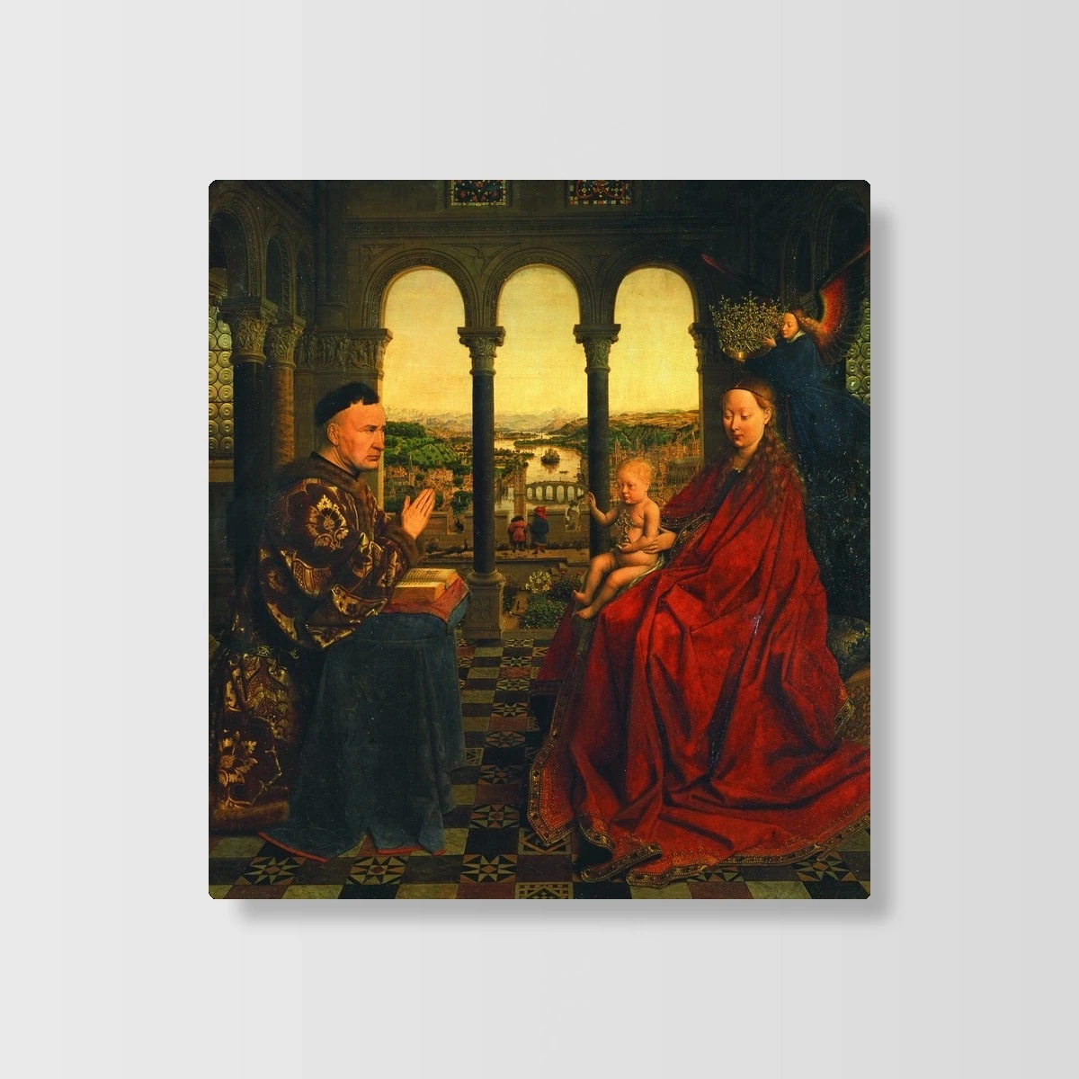 The Virgin and Child with Chancellor Rolin(The Virgin and Child with Chancellor Rolin)