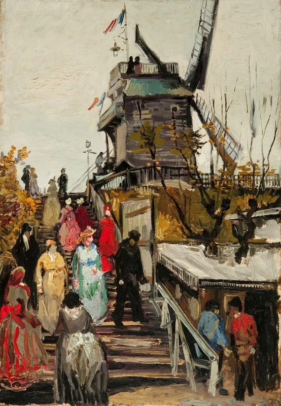 The Mill and the Staircase with People(The Mill and the Staircase with People)