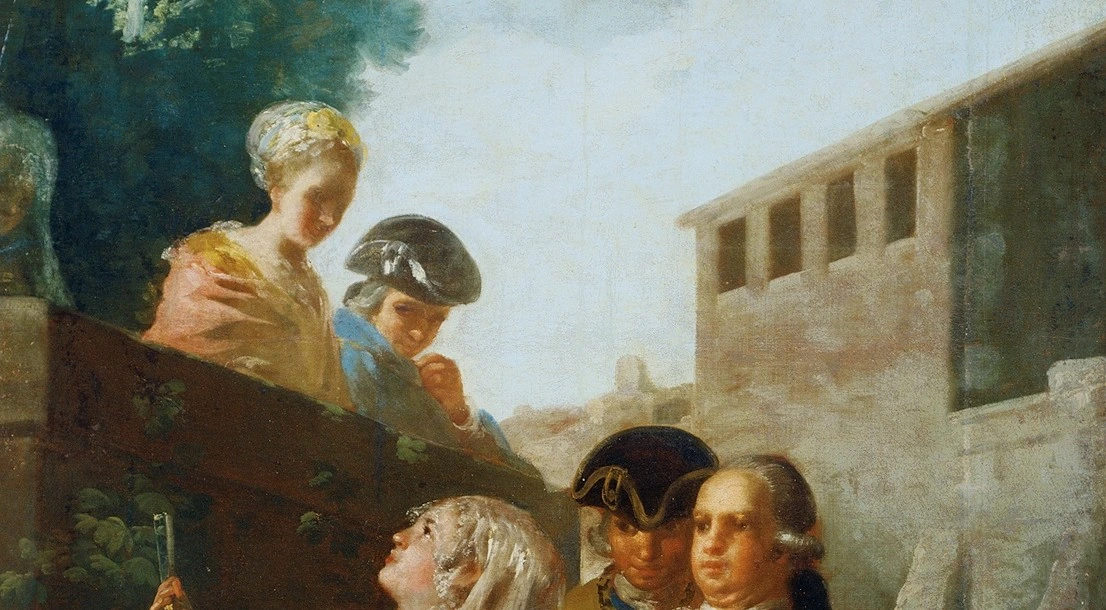 Goya Woman in Hat with Gentlemen Outdoors(Goya Woman in Hat with Gentlemen Outdoors)